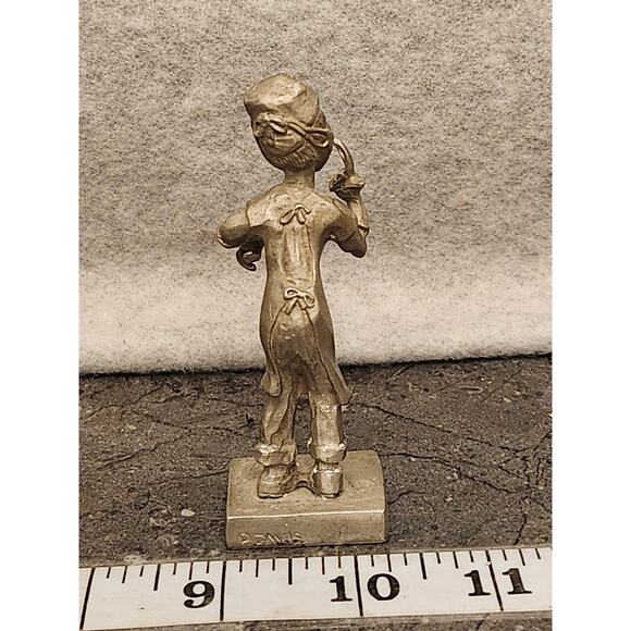 P. Davis Doctor Surgeon Patient Miniature Fine Pewter Figurine Vintage - Picture 3 of 7